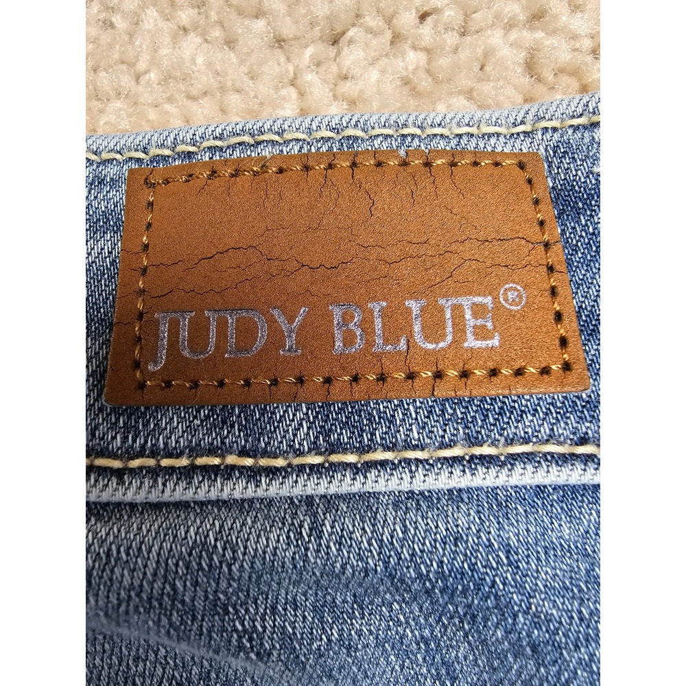 Judy Blue High Waist Wide Leg Jeans Light Wash Denim Size 15/32 JB82401MD - Picture 8 of 8